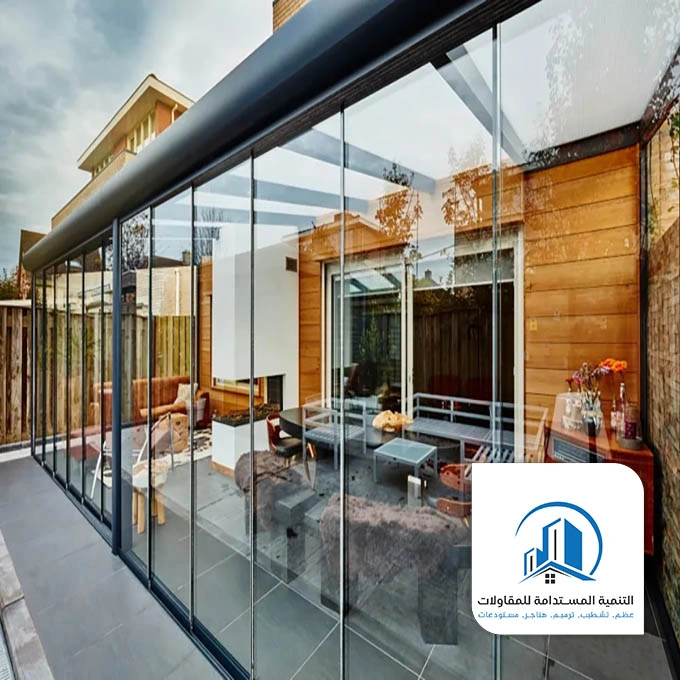 بناء ملحق زجاجي الخبر