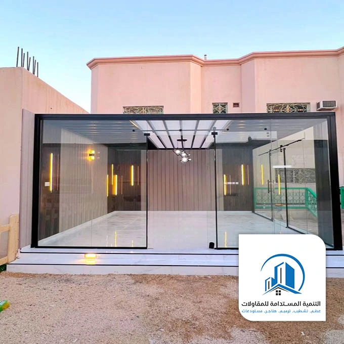 تكلفة بناء غرفة زجاجية الظهران