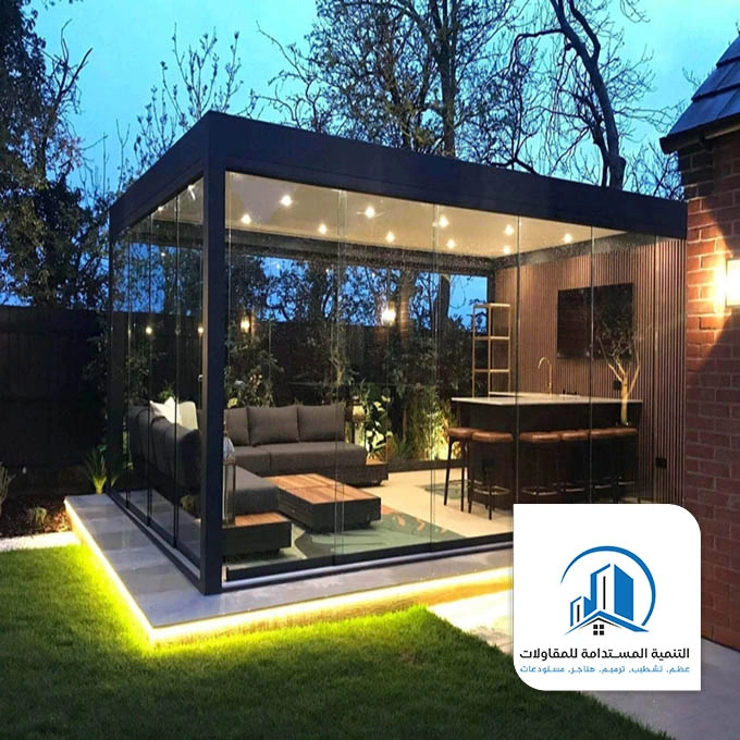 تركيب غرف زجاجية للحدائق الدمام
