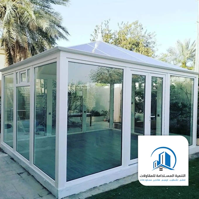 بناء ملحق زجاجي الخبر