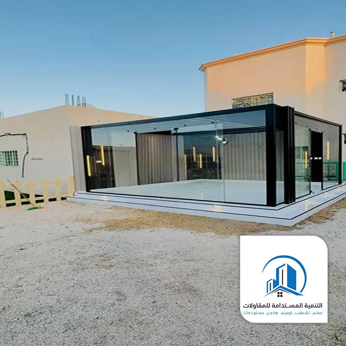 بناء ملحق زجاجي الخبر